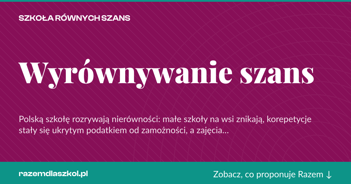 Karta social do udostępnienia: Wyrównywanie szans